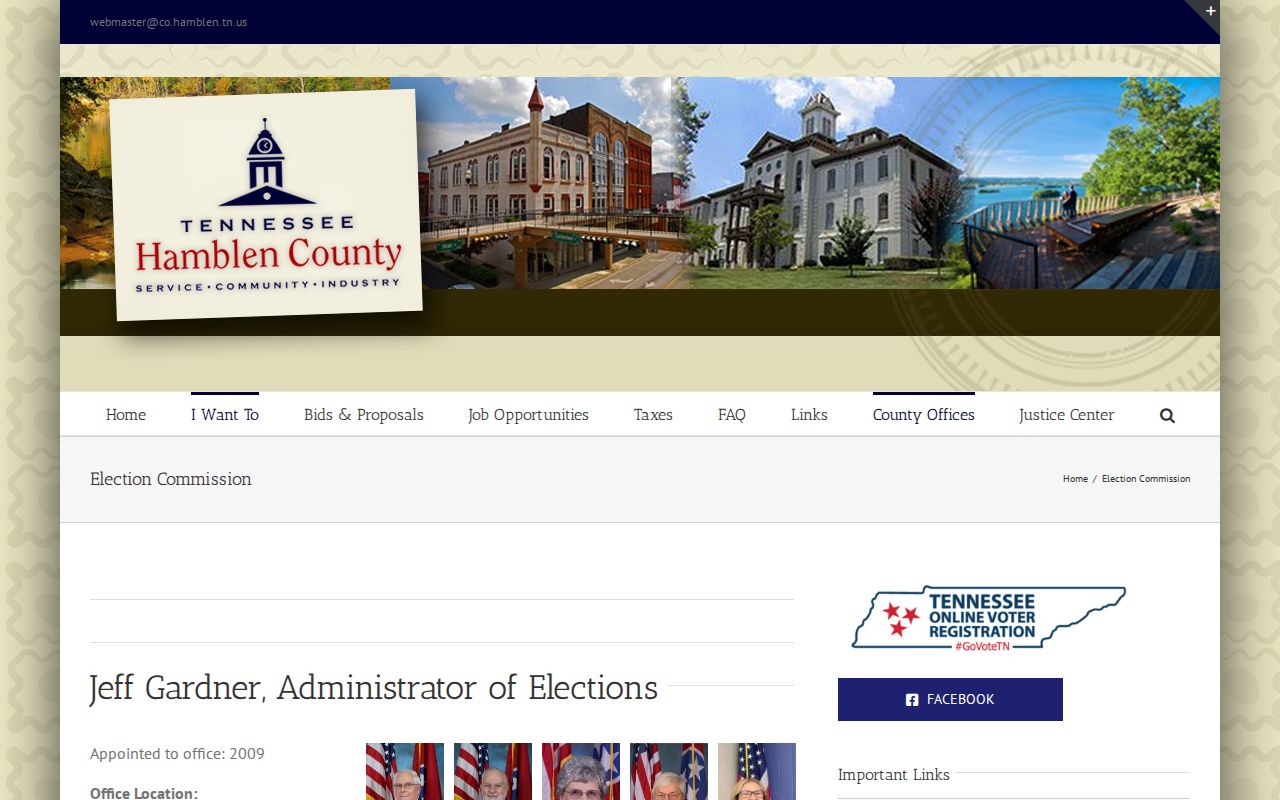 Morristown residents directory Hamblen election record source