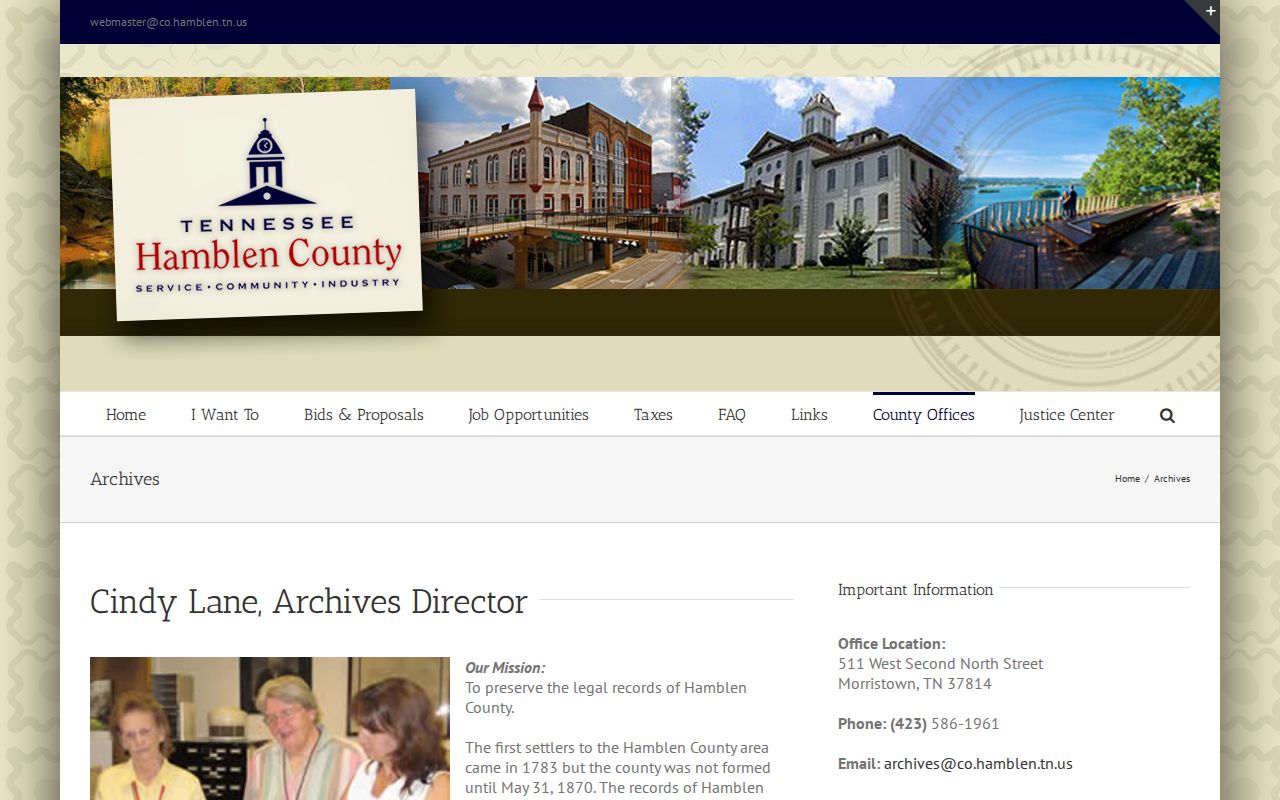 Morristown residents directory Hamblen County Archives source