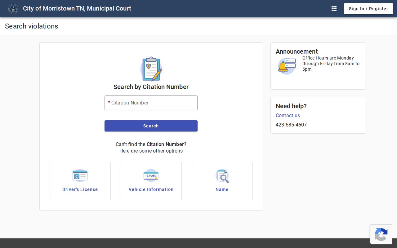 Morristown resident lookup municipal court search choices